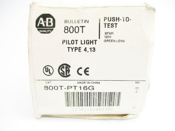 ALLEN BRADLEY 800T-PT16G SER. T 120V (WH) NSMP