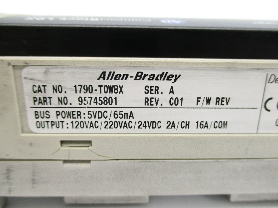 ALLEN BRADLEY 1790-T0W8X SER. A UNMP