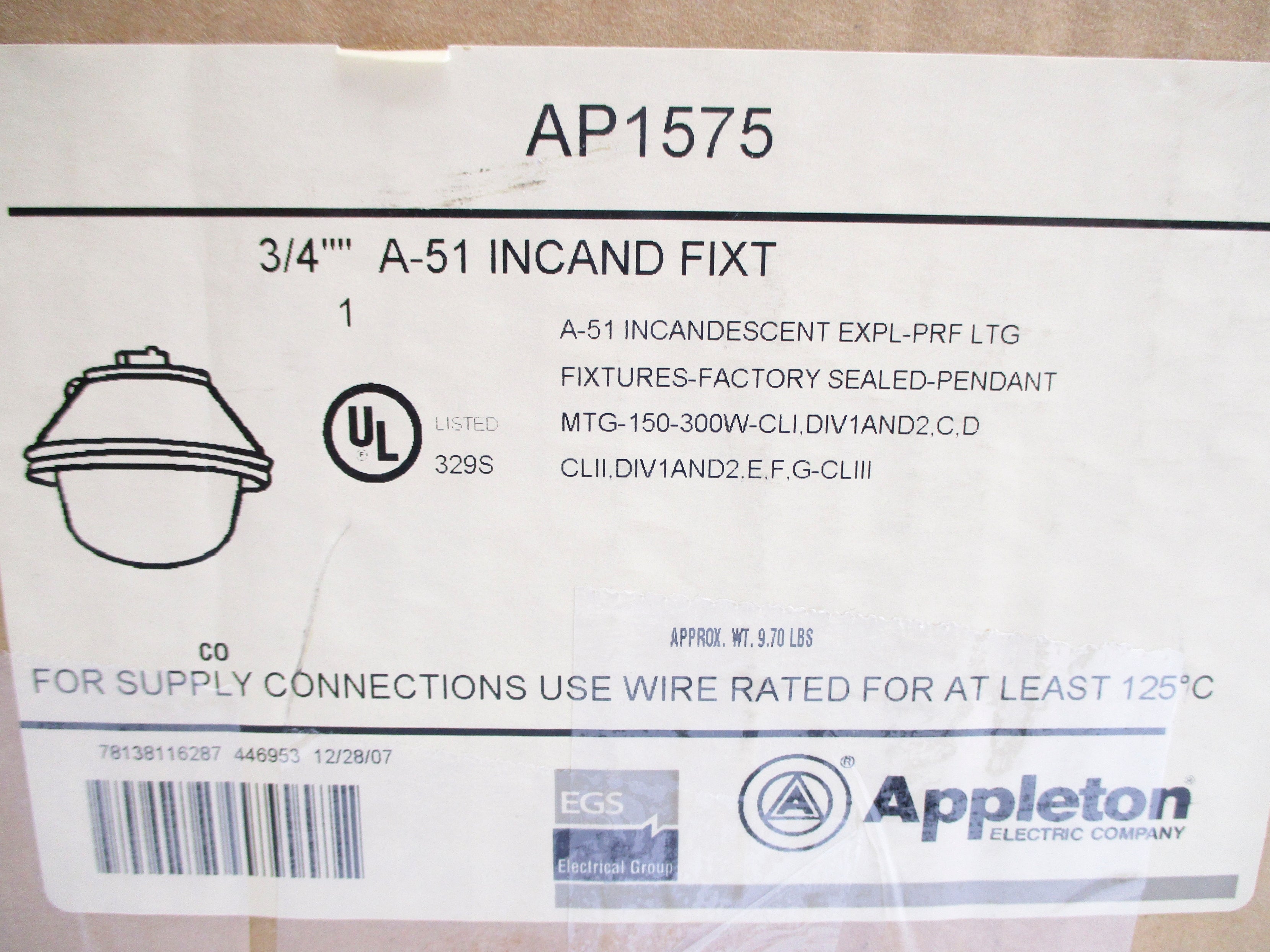 APPLETON AP1575 NSMP