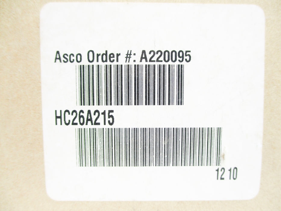 ASCO HC26A215 40-120PSI NSMP
