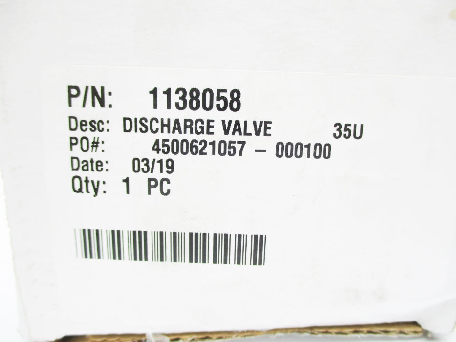 VALVE 1138058 NSMP