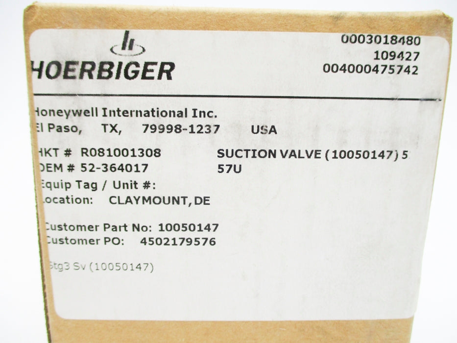 HOERBIGER R081001308 NSFS