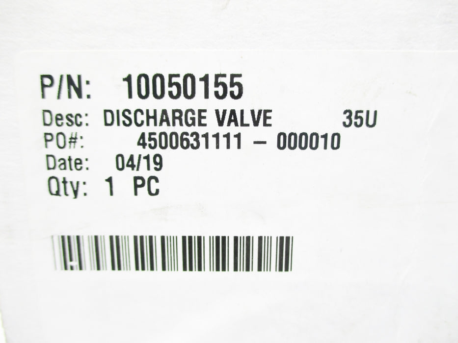 VALVE 10050155 NSMP