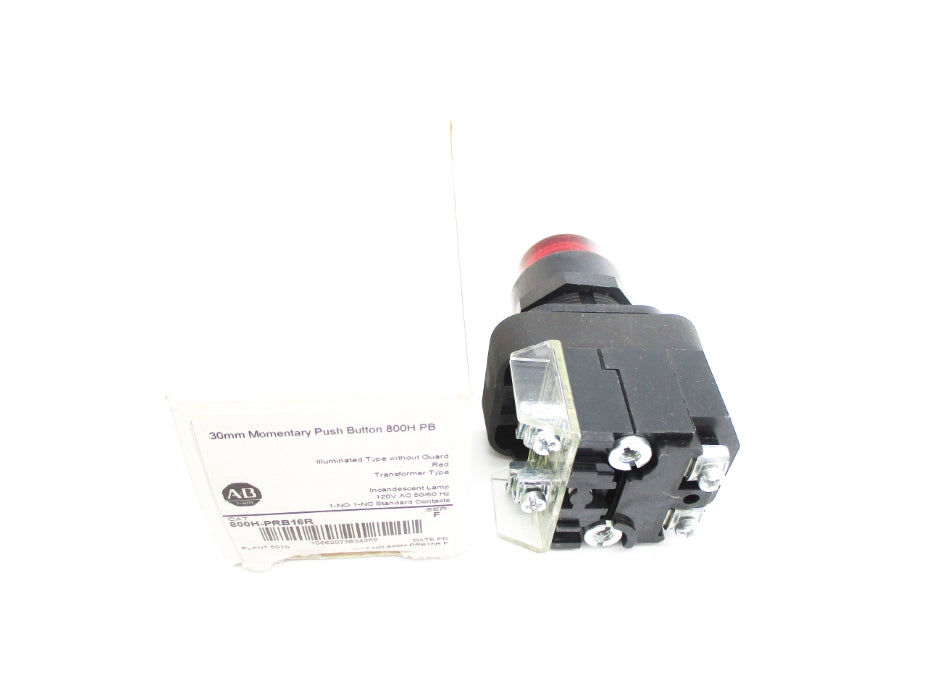ALLEN BRADLEY 800H-PRB16R SER. F 120V (WH) NSMP