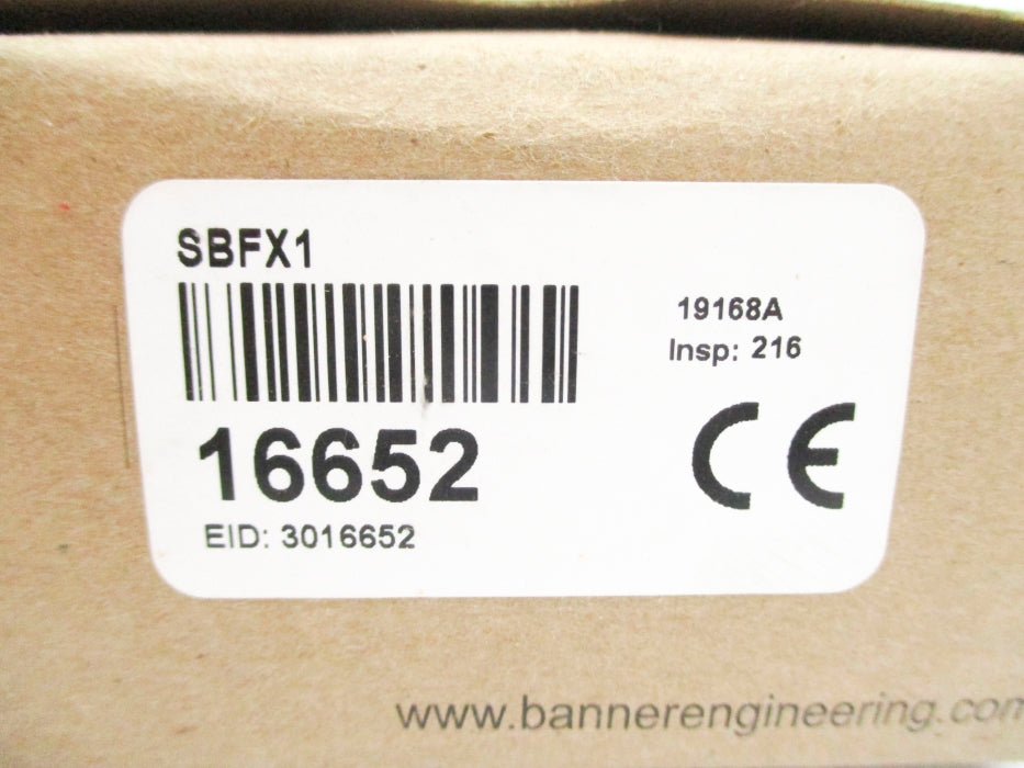 BANNER ENGINEERING SBFX1 16652 NSMP