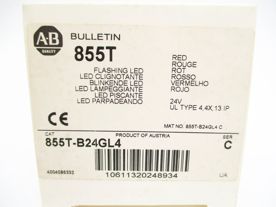 INDUSTRIAL SPARE PART 855T-B24GL4 SER. C (WH) NSMP