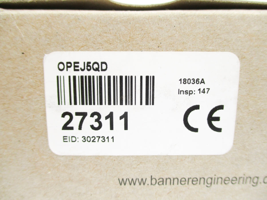 BANNER ENGINEERING OPEJ5QD 27311 24-250VAC 5A NSMP