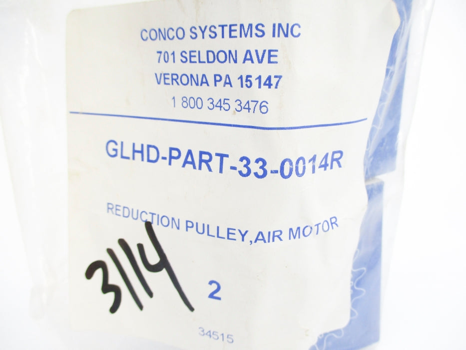 CONCO SYSTEMS GLHD-PART-33-0014R 16L075 (PKG OF 2) NSMP