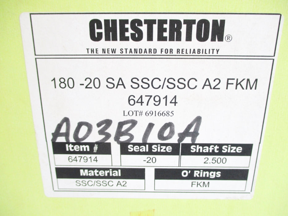 CHESTERTON 647914 180-20-SA-SSC/SSC-A2-FKM NSMP