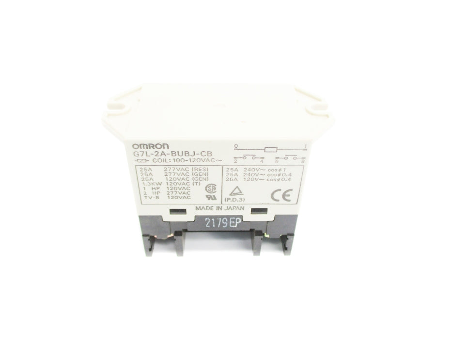 OMRON G7L-2A-BUBJ-CB 100/120VAC 25A NSNP