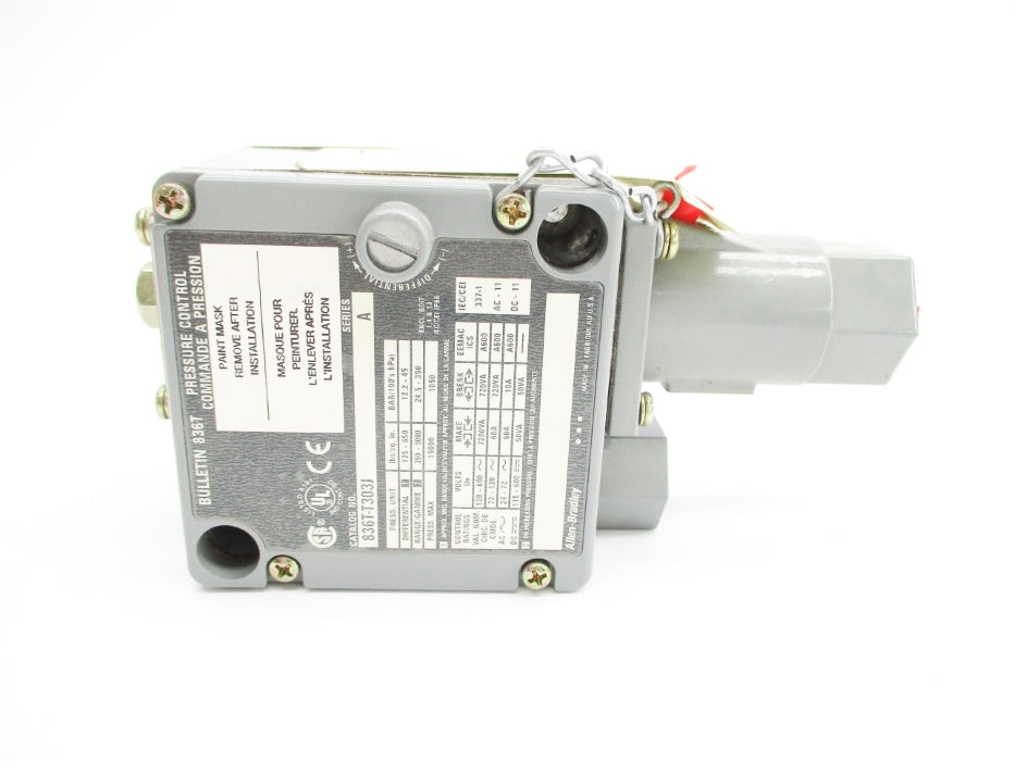 ALLEN BRADLEY 836T-T303J SER. A 120-600VAC 60A 175-650PSI (BR/WH) NSMP
