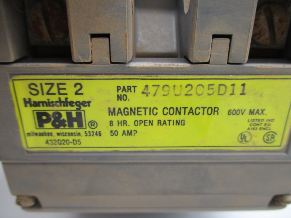HARNISCHFEGER 479U205D11 110-120/220-240V UNMP