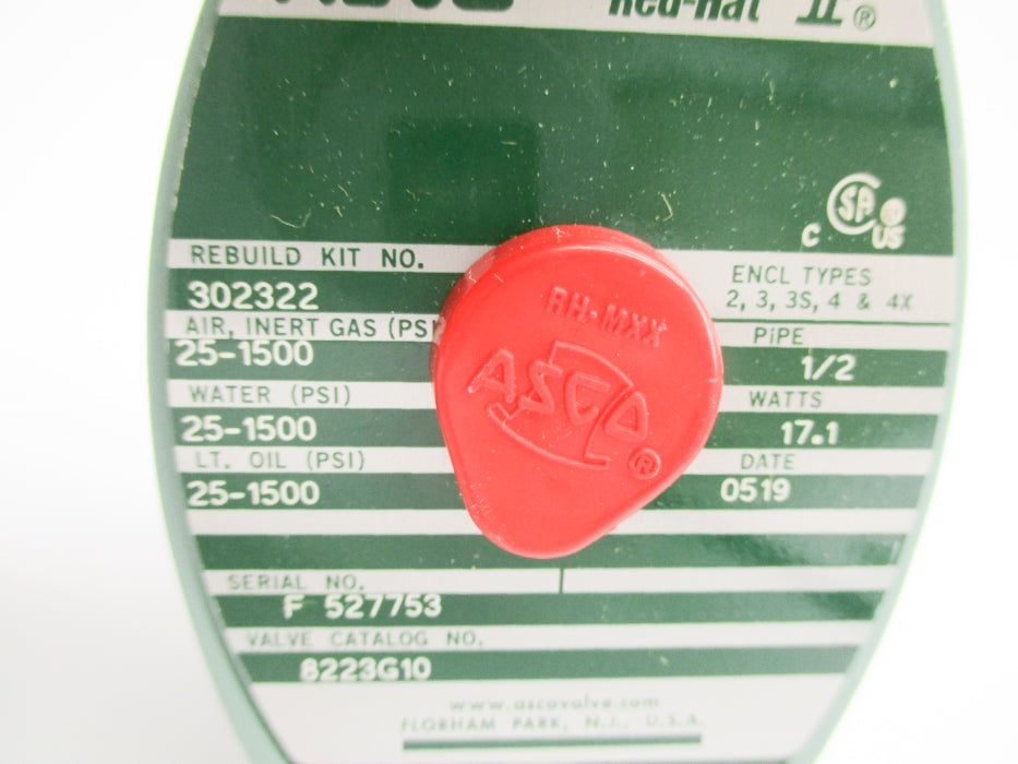 ASCO 8223G10 110/120V 25-1500PSI 1/2" NSNP