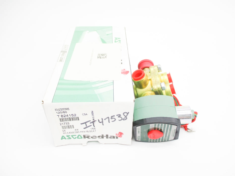 ASCO 8342G003MS 120V 100-125PSI 3/8" NSMP