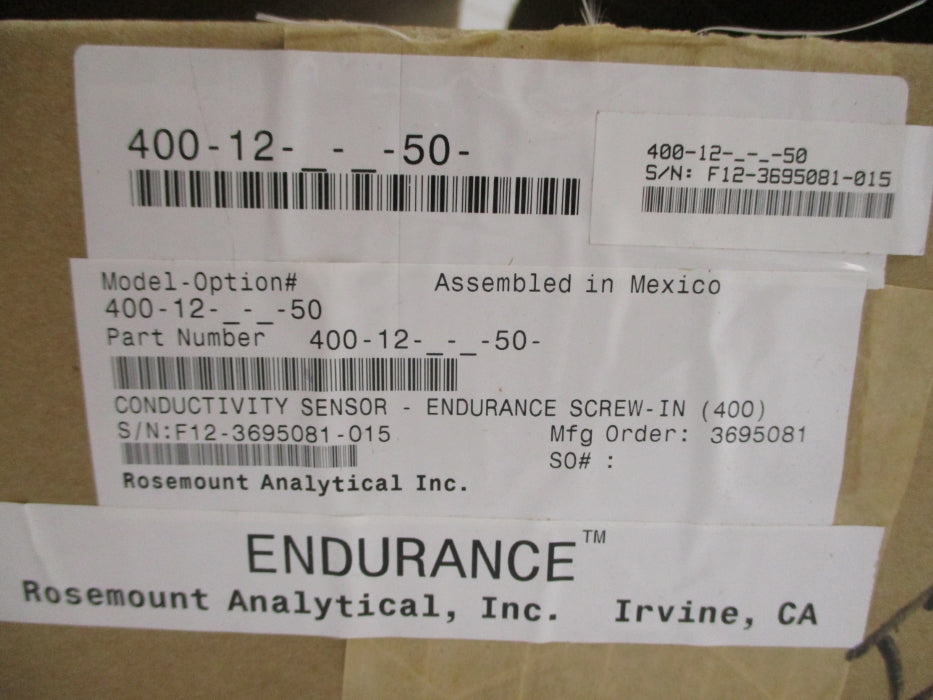ROSEMOUNT 400-12-50 250PSI NSMP