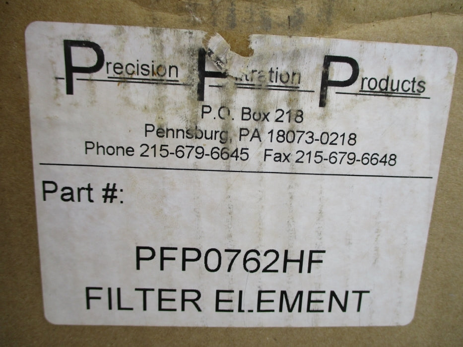 PRECISION FILTRATION PRODUCTS PFP0762HF NSMP
