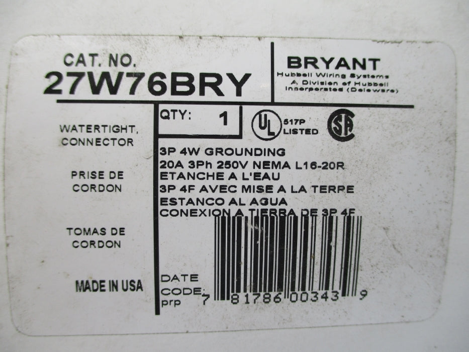 BRYANT 27W76BRY NSMP
