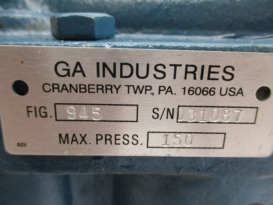 GA INDUSTRIES 945 150PSI UNMP