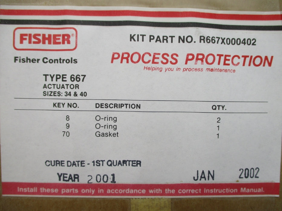 FISHER R667X000402 NSFS