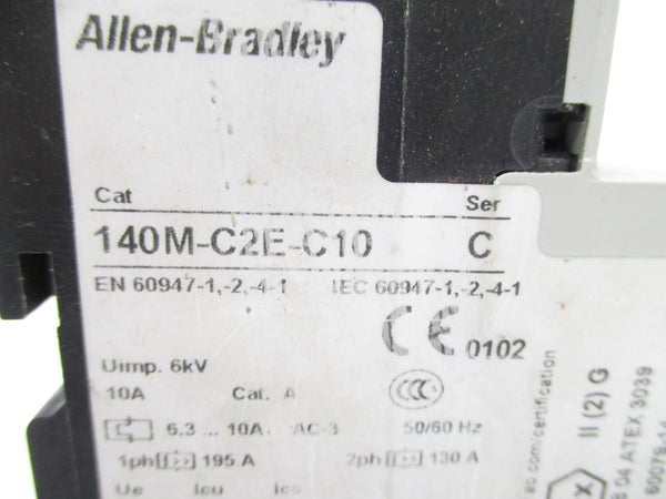 ALLEN BRADLEY 140M-C2E-C10 SER. C 690V 6.3-10A NSNP
