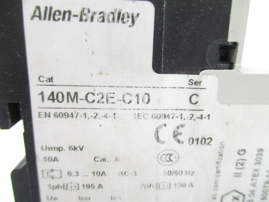 ALLEN BRADLEY 140M-C2E-C10 SER. C 690V 6.3-10A NSNP