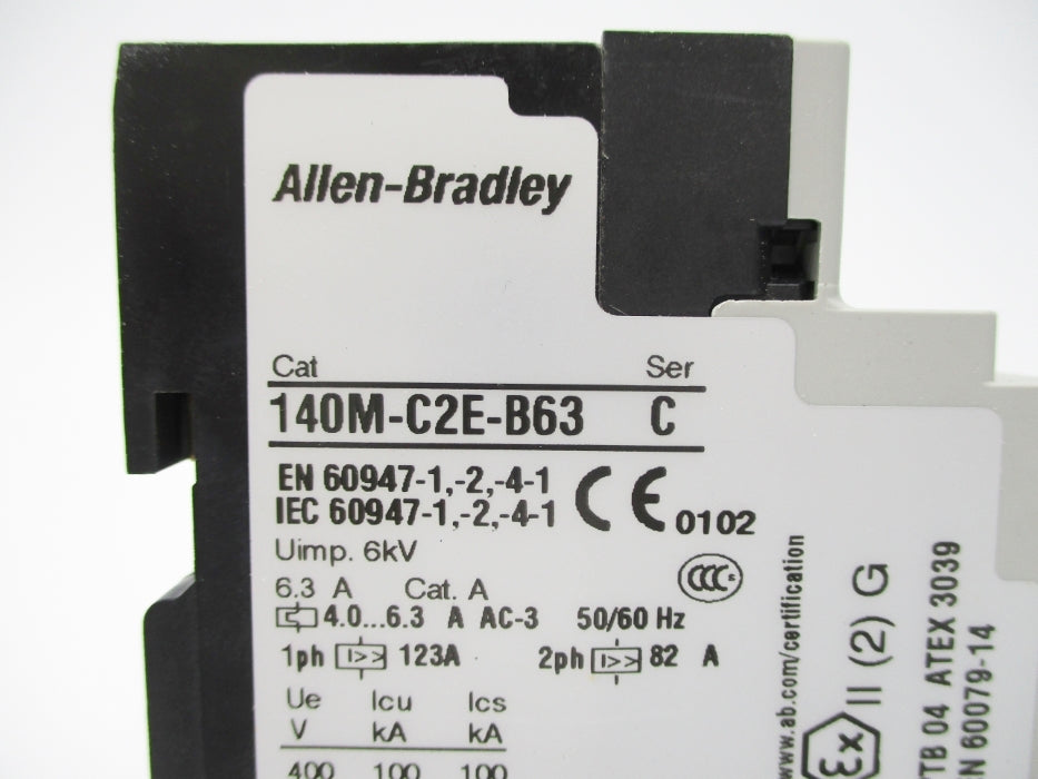 ALLEN BRADLEY 140M-C2E-B63 SER. C 600V 4.0-6.3A NSNP