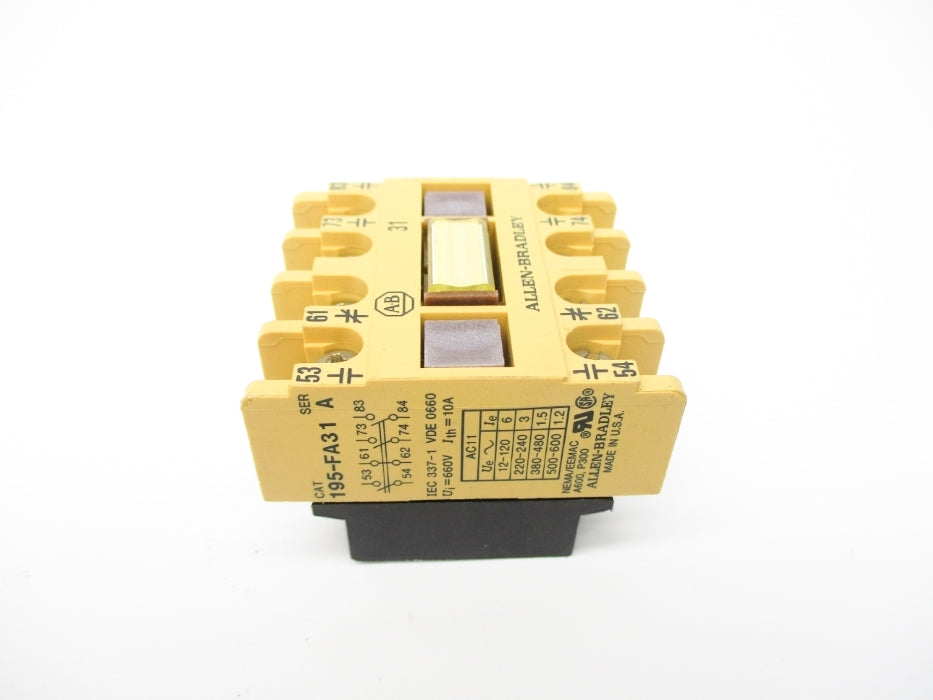 INDUSTRIAL SPARE PART 195-FA31 SER. A 500-600VAC 1.2A (YELLOW) NSNP