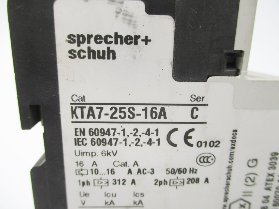 SPRECHER+SCHUH KTA7-25S-16A SER. C 10-16A NSNP