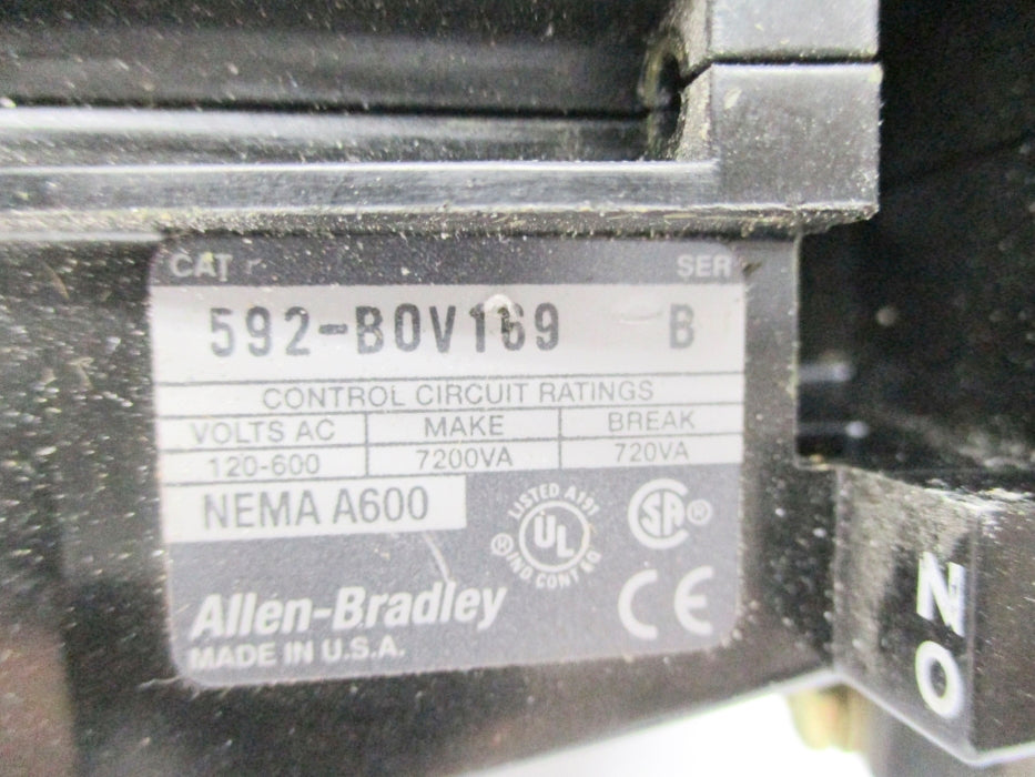 INDUSTRIAL SPARE PART 592-BOV169 SER. B 120/600VAC UNMP