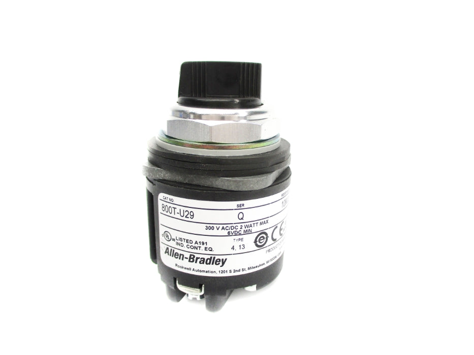 ALLEN BRADLEY 800T-U29 SER. Q 300VAC/DC NSNP