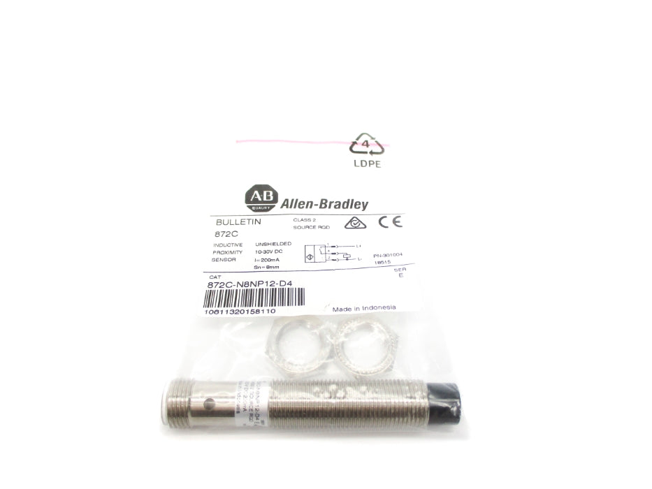 ALLEN BRADLEY 872C-N8NP12-D4 SER. E 10-30VDC NSMP