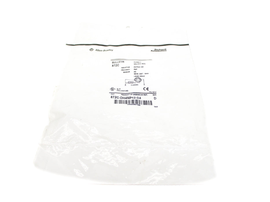 ALLEN BRADLEY 872C-DH4NP12-D4 SER. D NSMP