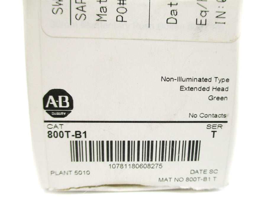 INDUSTRIAL SPARE PART 800T-B1 SER. T (WH) NSMP