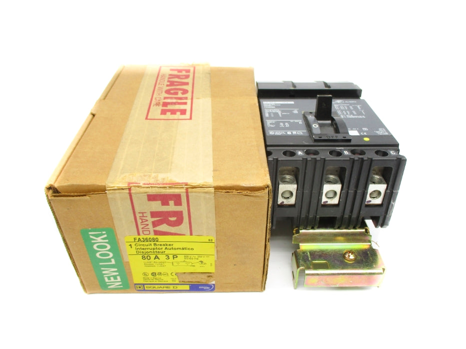 SQUARE D FA36080 SER. S2 600V 80A NSMP