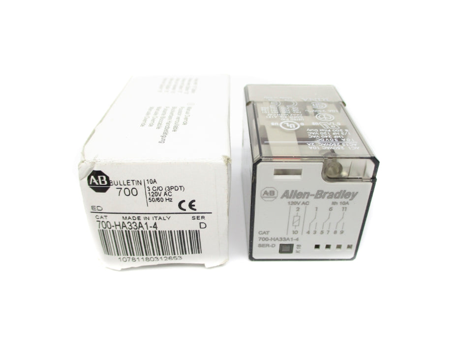 INDUSTRIAL SPARE PART 700-HA33A1-4 SER. D 120VAC 10A (WH) NSMP
