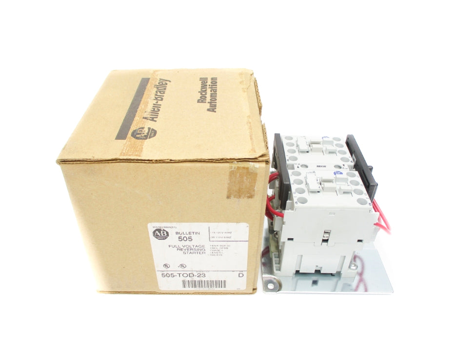 ALLEN BRADLEY 505-TOD-23 SER. D 110/115-120V 9A (BR/WH) NSMP