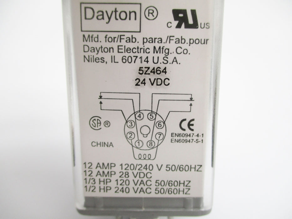 DAYTON 5Z464 24VDC 12A NSNP