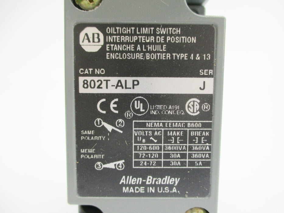 INDUSTRIAL SPARE PART 802T-ALP SER. J 120-600VAC 30A NSNP