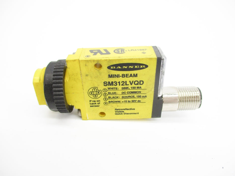BANNER ENGINEERING SM312LVQD 10-30VDC UNMP