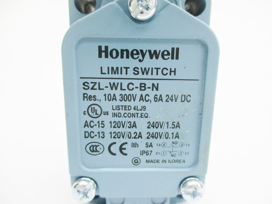 HONEYWELL SZL-WLC-B-N 300VAC 10A NSNP