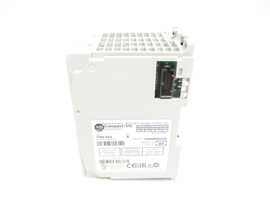 ALLEN BRADLEY 1769-PA2 SER. A 85-265VAC 40A NSMP
