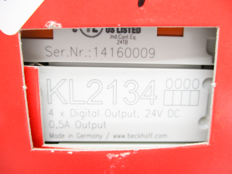 BECKHOFF KL2134 24VDC 0.5A NSMP