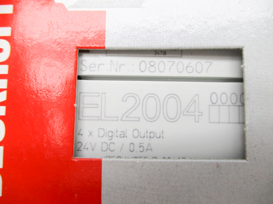 BECKHOFF EL2004 24VDC 0.5A NSMP