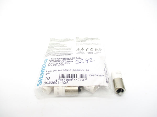 SIEMENS 3SB3901-1QA 24VDC (PKG OF 10) NSMP
