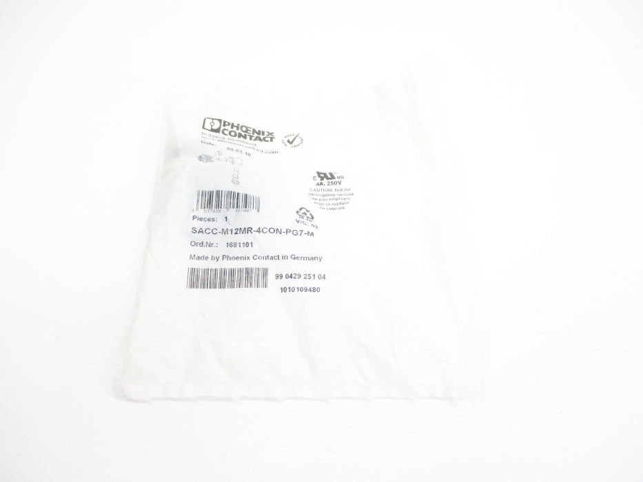 PHOENIX CONTACT SACC-M12MR-4CON-PG7-M 1681101 NSMP