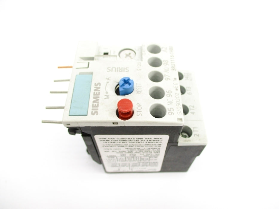SIEMENS 3RU1116-1HB0 600VAC 5.5-8A NSMP