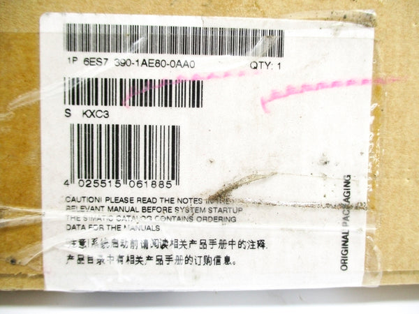 SIEMENS 6ES7390-1AE80-0AA0 NSFS