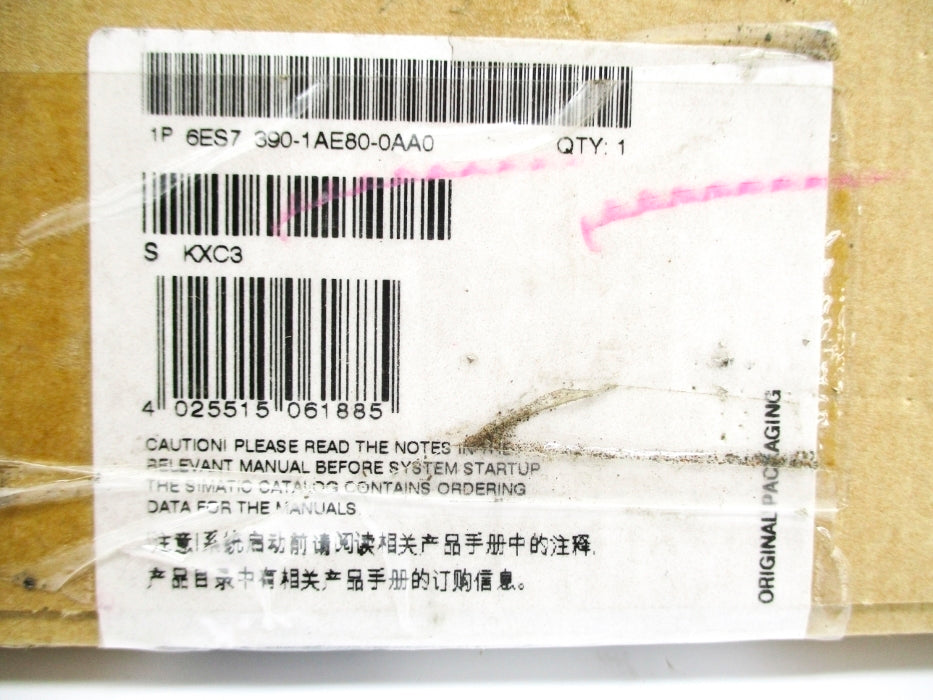 SIEMENS 6ES7390-1AE80-0AA0 NSFS
