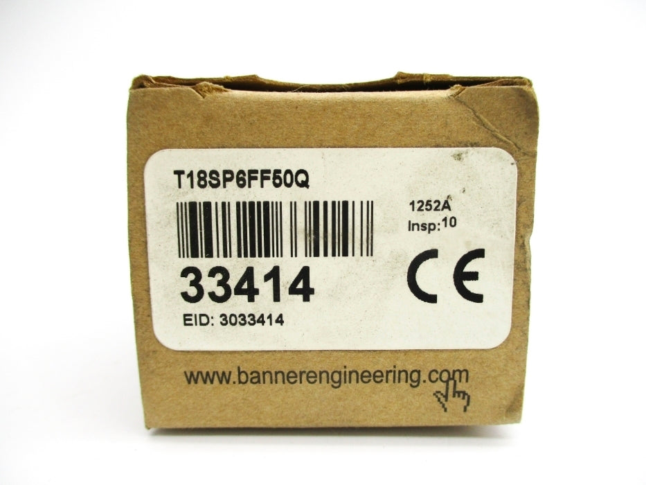 BANNER ENGINEERING T18SP6FF50Q 33414 10-30VDC NSMP