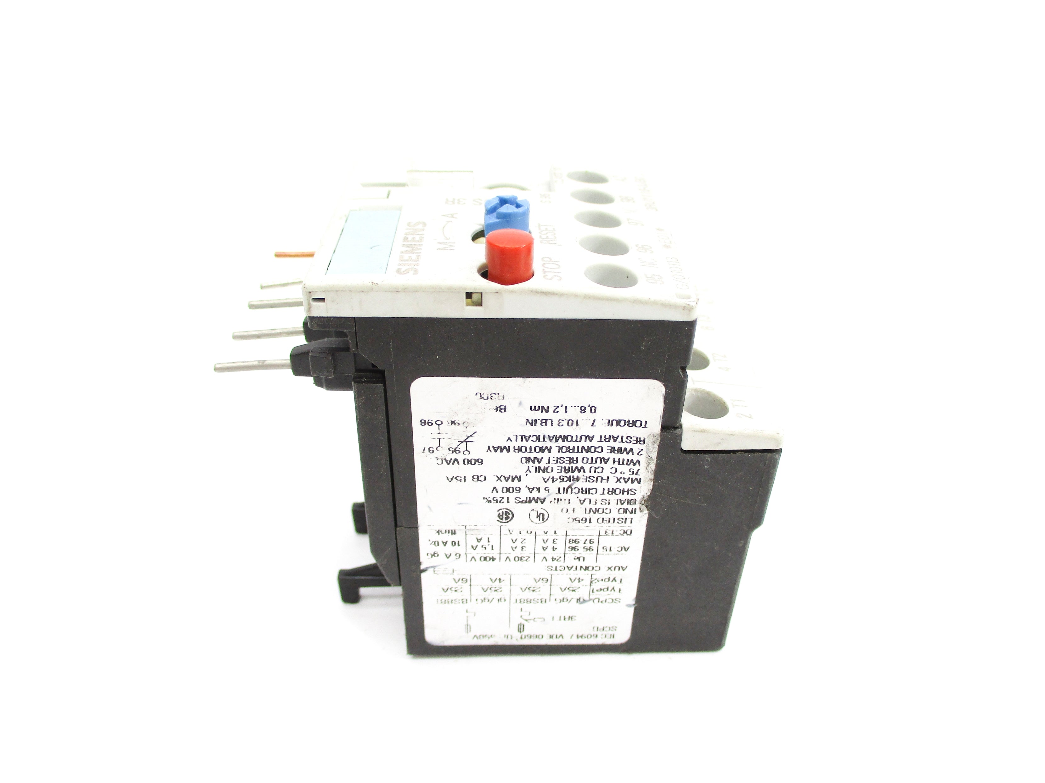 SIEMENS 3RU1116-0JB0 600VAC 0.7-1A NSNP